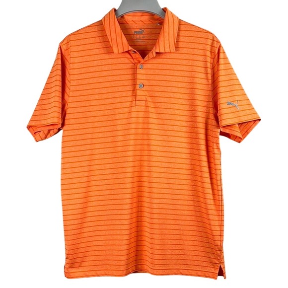 Puma Other - Puma‎ Performance Polo Shirt Short Sleeve Mens Size Large Orange Golf